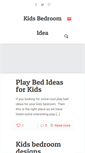 Mobile Screenshot of kidsbedroomidea.com